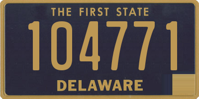 DE license plate 104771
