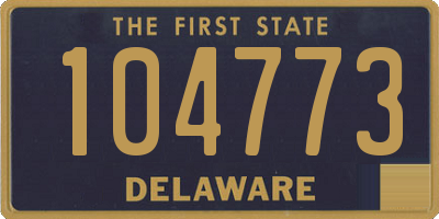 DE license plate 104773
