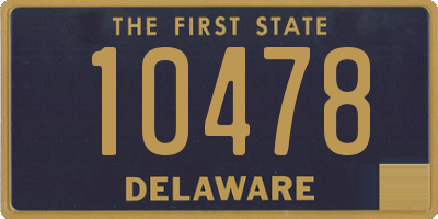 DE license plate 10478