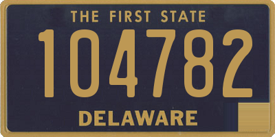 DE license plate 104782