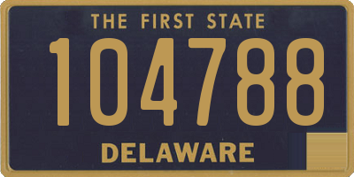 DE license plate 104788