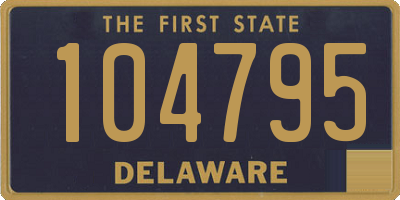 DE license plate 104795