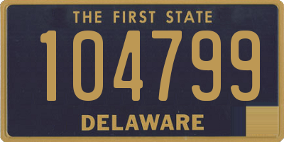 DE license plate 104799