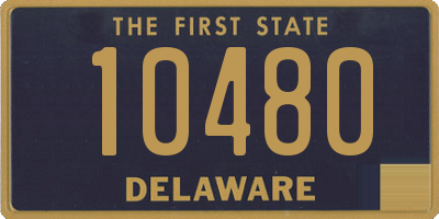 DE license plate 10480