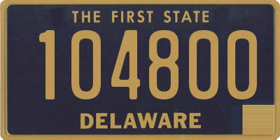 DE license plate 104800