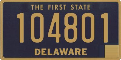 DE license plate 104801