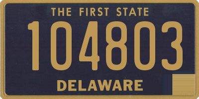 DE license plate 104803