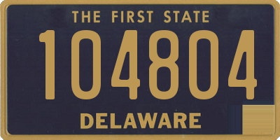 DE license plate 104804