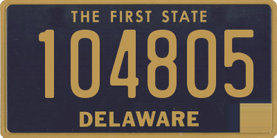 DE license plate 104805