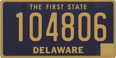 DE license plate 104806