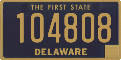 DE license plate 104808
