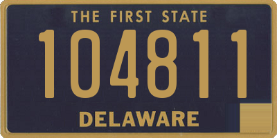 DE license plate 104811