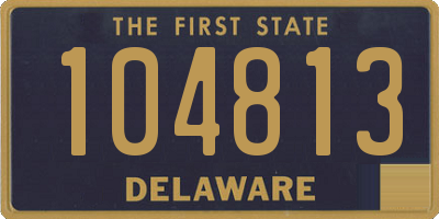 DE license plate 104813