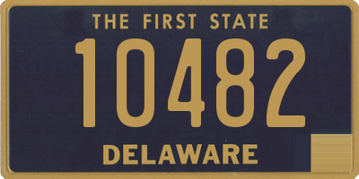 DE license plate 10482