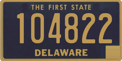 DE license plate 104822