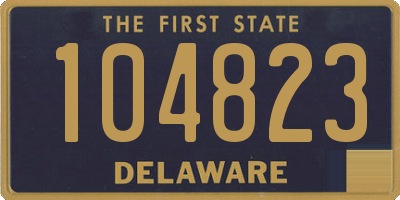 DE license plate 104823