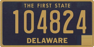 DE license plate 104824