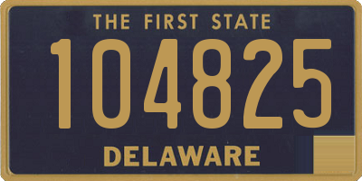 DE license plate 104825