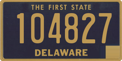 DE license plate 104827