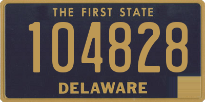 DE license plate 104828