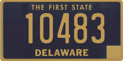 DE license plate 10483