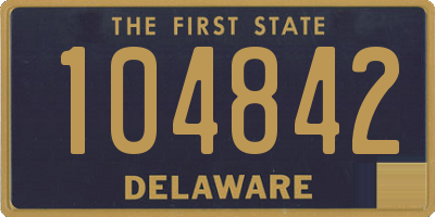 DE license plate 104842