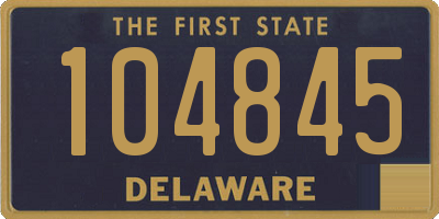 DE license plate 104845