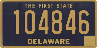 DE license plate 104846