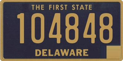 DE license plate 104848