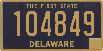 DE license plate 104849
