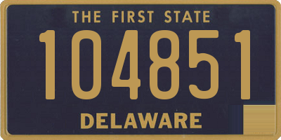DE license plate 104851