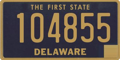 DE license plate 104855