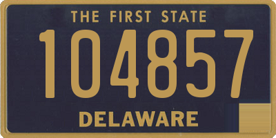 DE license plate 104857