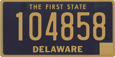DE license plate 104858