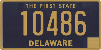 DE license plate 10486