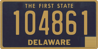 DE license plate 104861