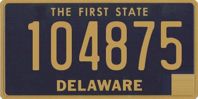 DE license plate 104875