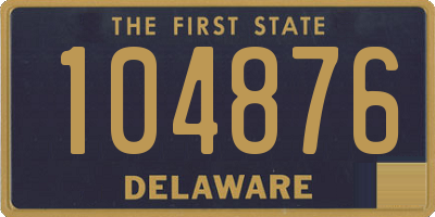 DE license plate 104876