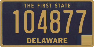 DE license plate 104877
