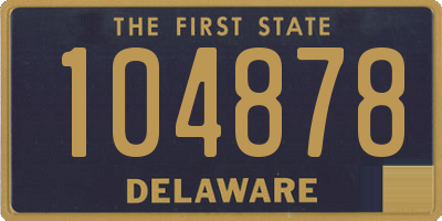 DE license plate 104878