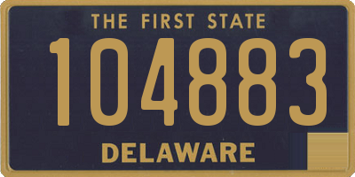DE license plate 104883
