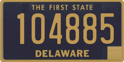 DE license plate 104885