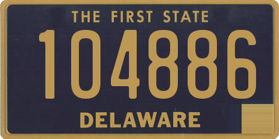 DE license plate 104886