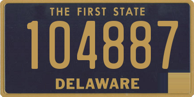 DE license plate 104887