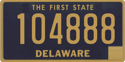 DE license plate 104888