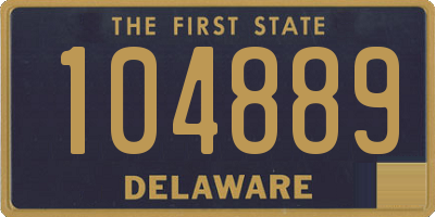 DE license plate 104889