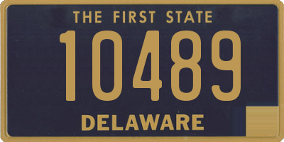 DE license plate 10489