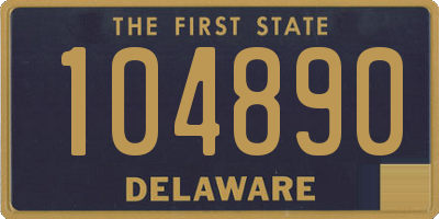 DE license plate 104890