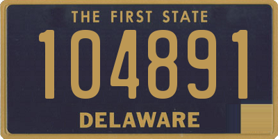 DE license plate 104891