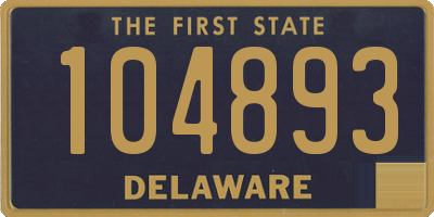 DE license plate 104893